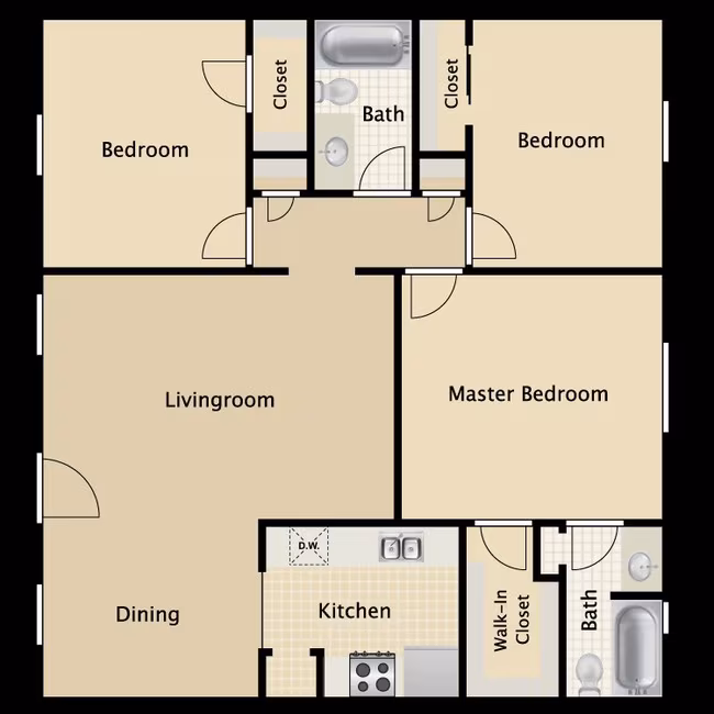 D 186 floor plan