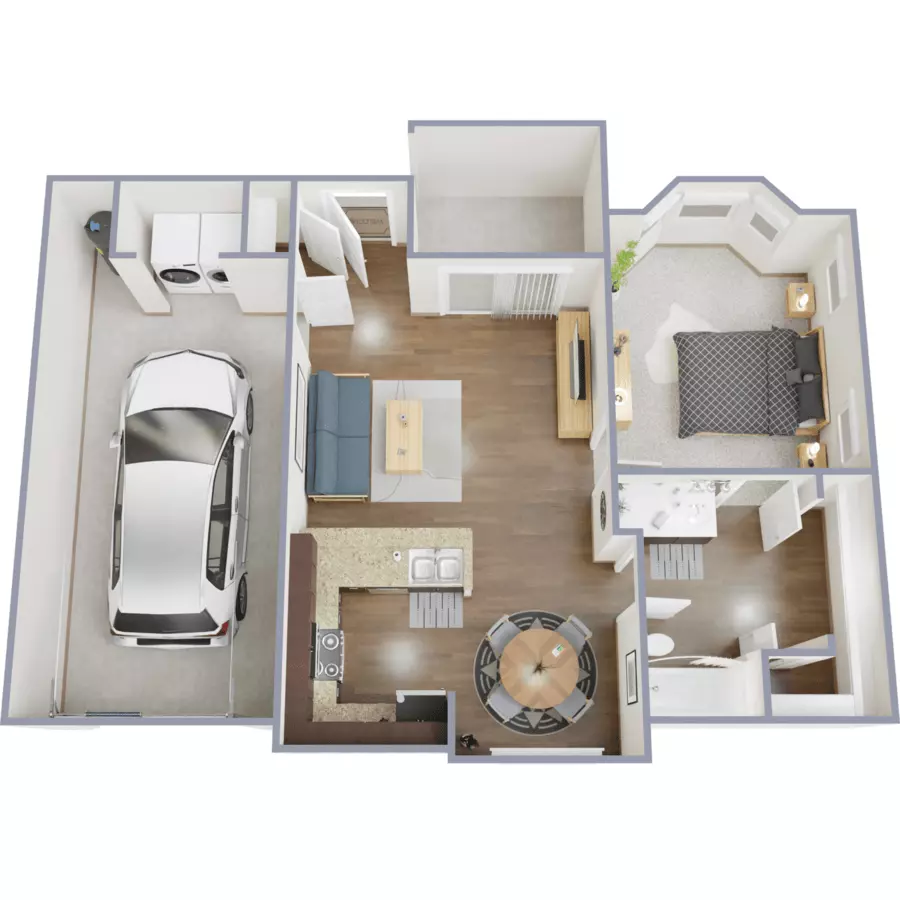 1 Bed • 1 Bath 218 floor plan