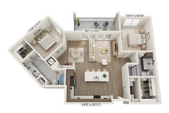 Unit 4313 floor plan