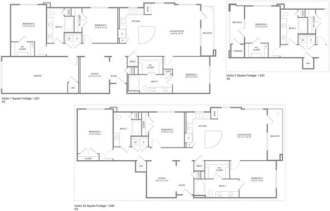3 Beds • 2 Bath 3202 floor plan