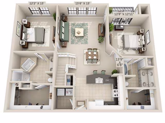 esB2 E1050 floor plan