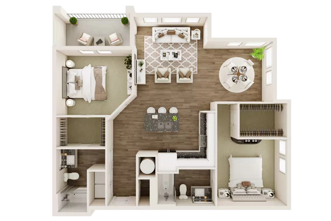 B3 4-4416 floor plan