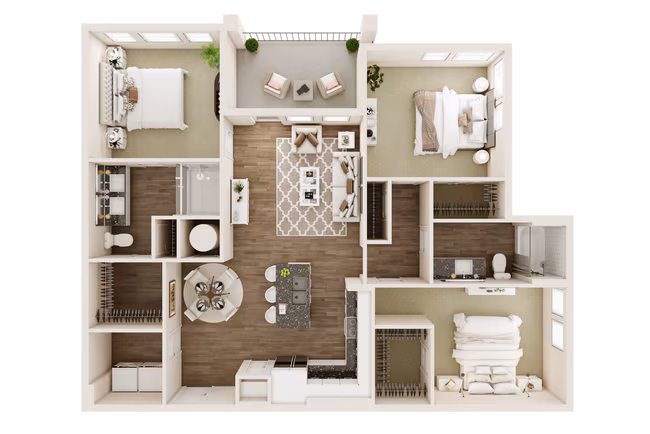 Unit 7-7208 floor plan