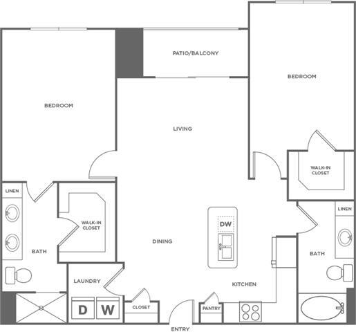 Unit 1173 floor plan