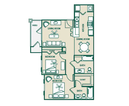 Unit 1131 floor plan