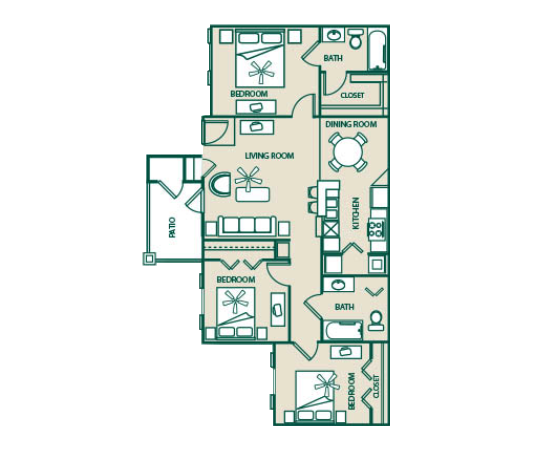 Unit 114 floor plan