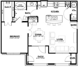 A1 409 floor plan