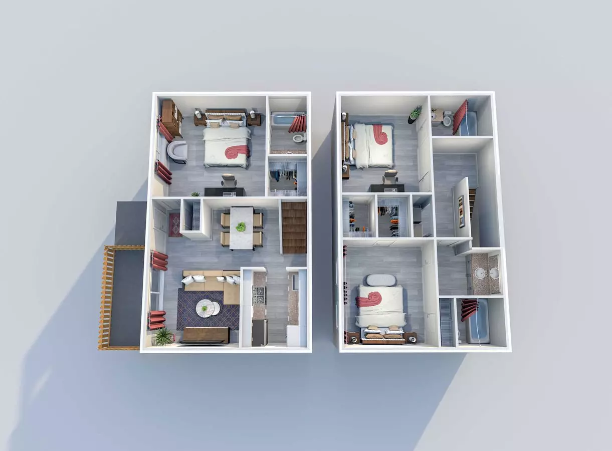 3 Beds • 3 Bath 190 floor plan