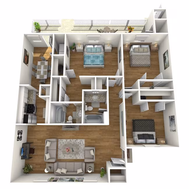 F 124U floor plan