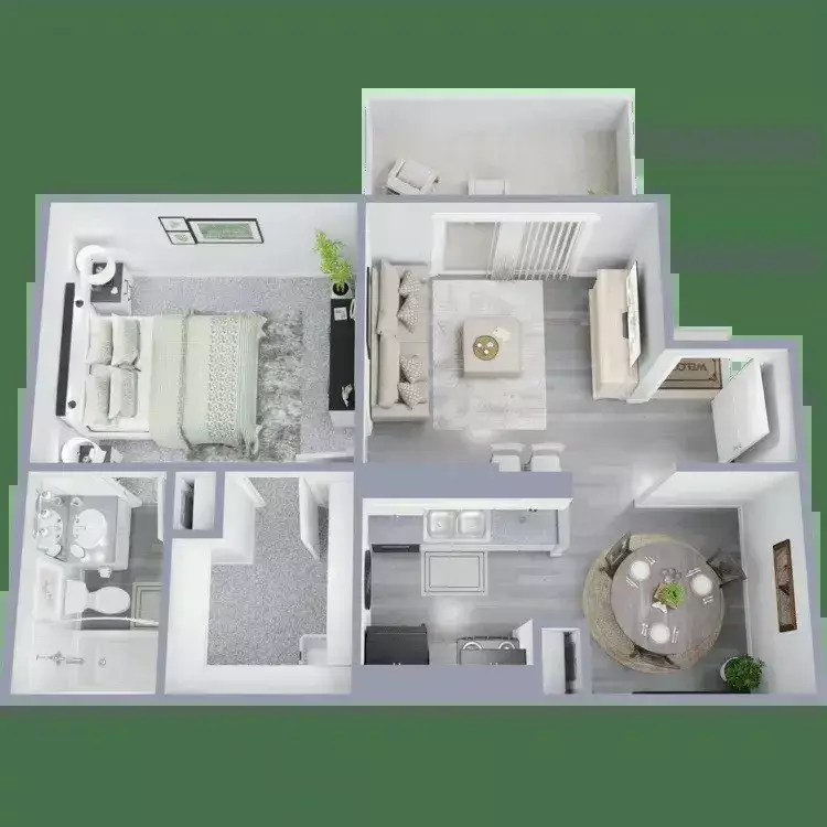1 Bed • 1 Bath 193 floor plan