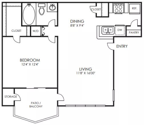 Unit 1113 1607 floor plan