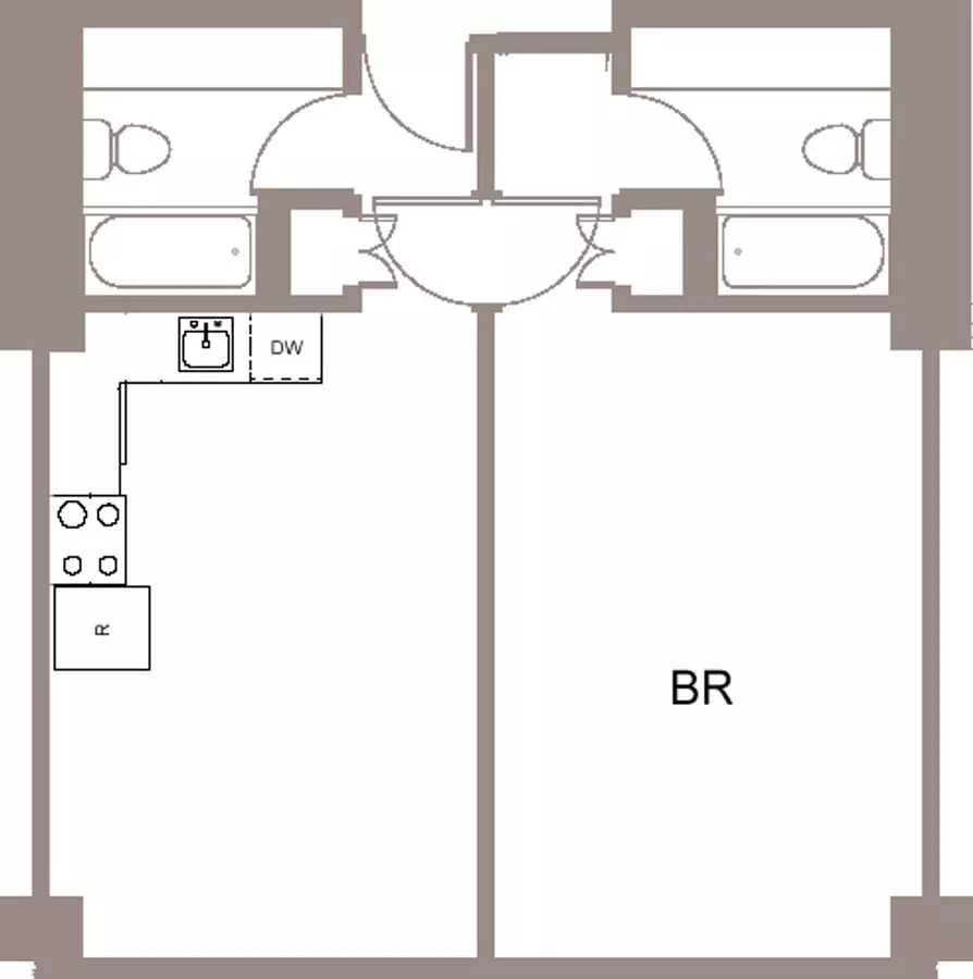 Beechwood - 1 BR Designer 222 floor plan