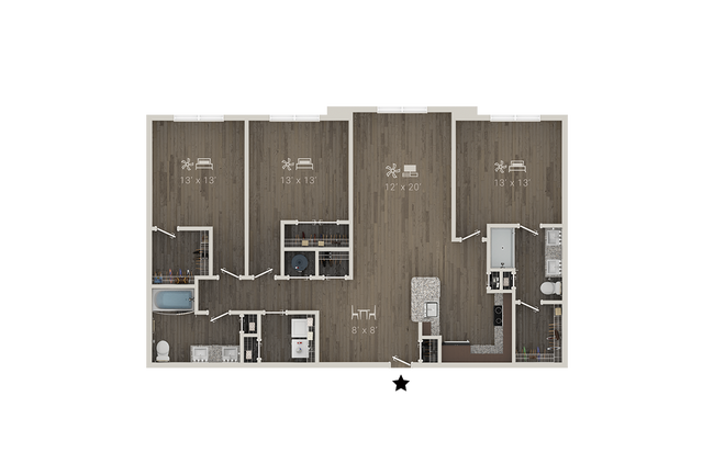 C4A 1312 floor plan