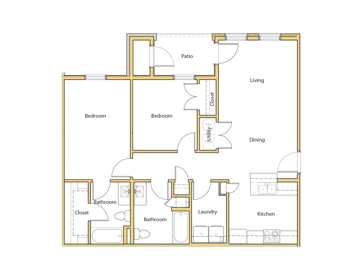Unit - - floor plan