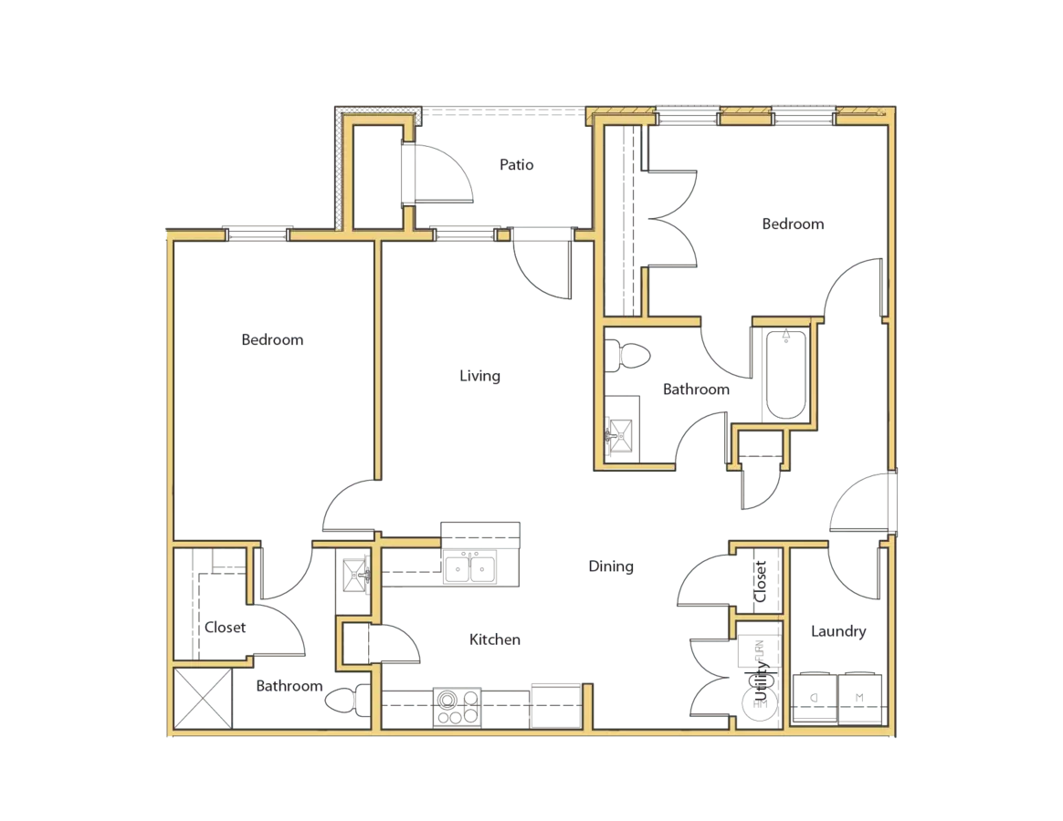 Unit - - floor plan