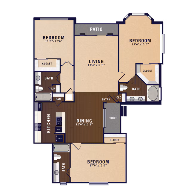 Unit 1502 floor plan