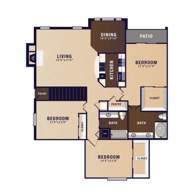 Unit 3808 floor plan