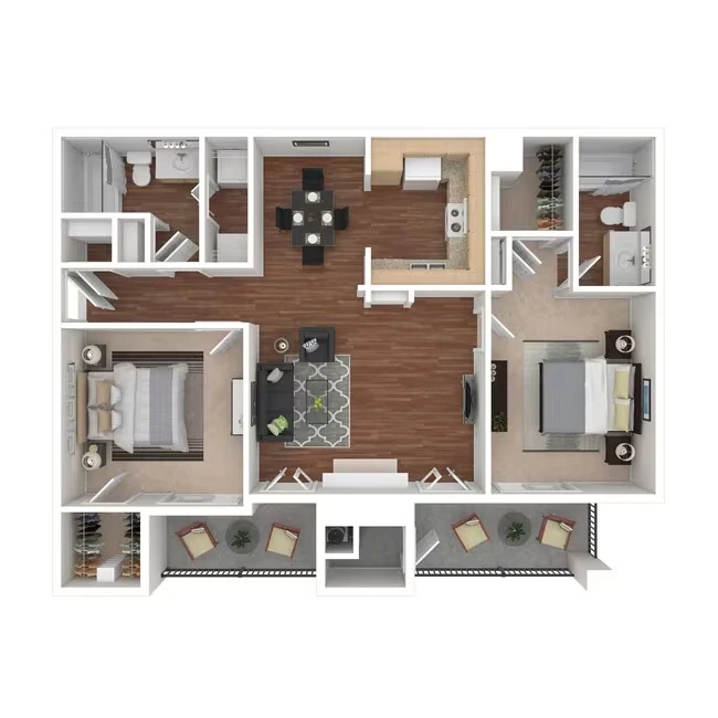 2B 1427 floor plan