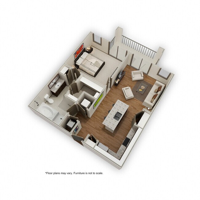 1 Bed • 1 Bath 318 floor plan
