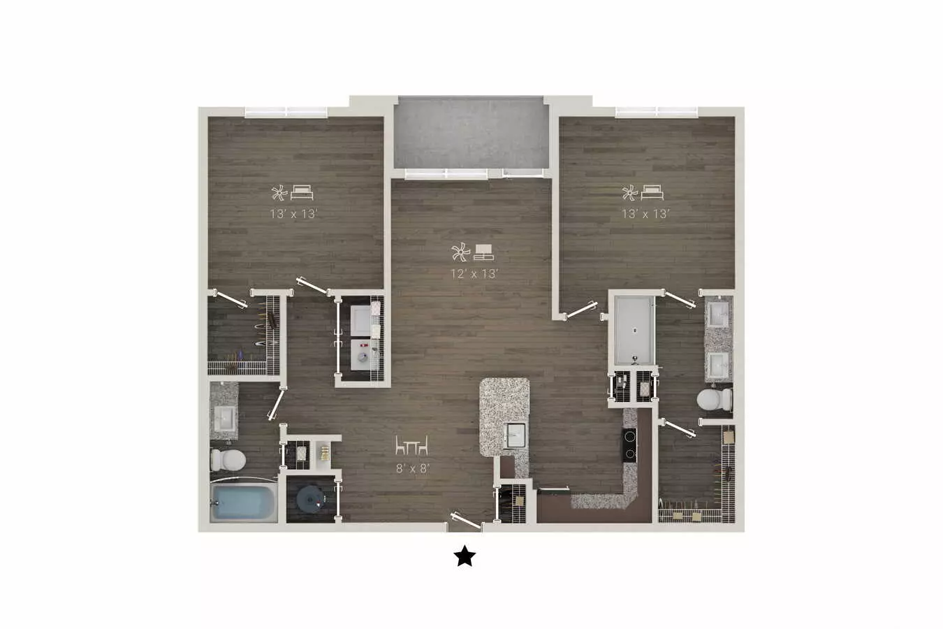 B1 2108 floor plan