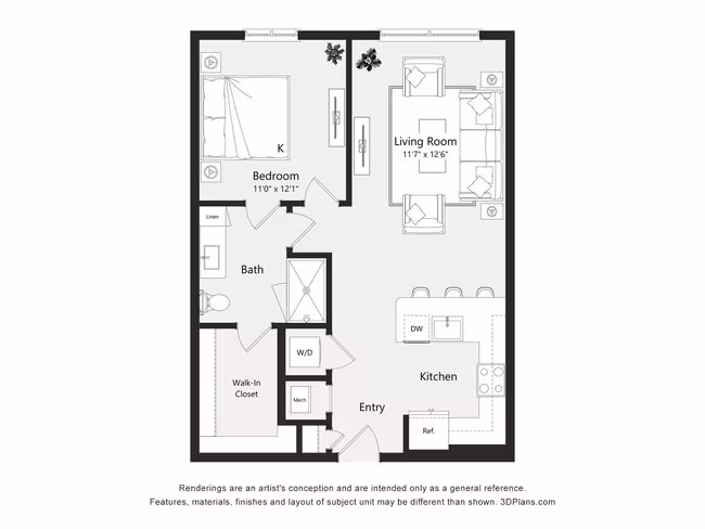 Unit 604 floor plan