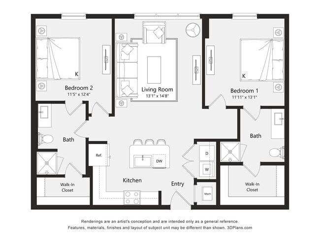 Unit 201 floor plan