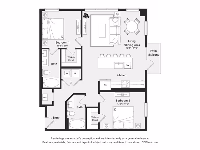 Unit 602 floor plan