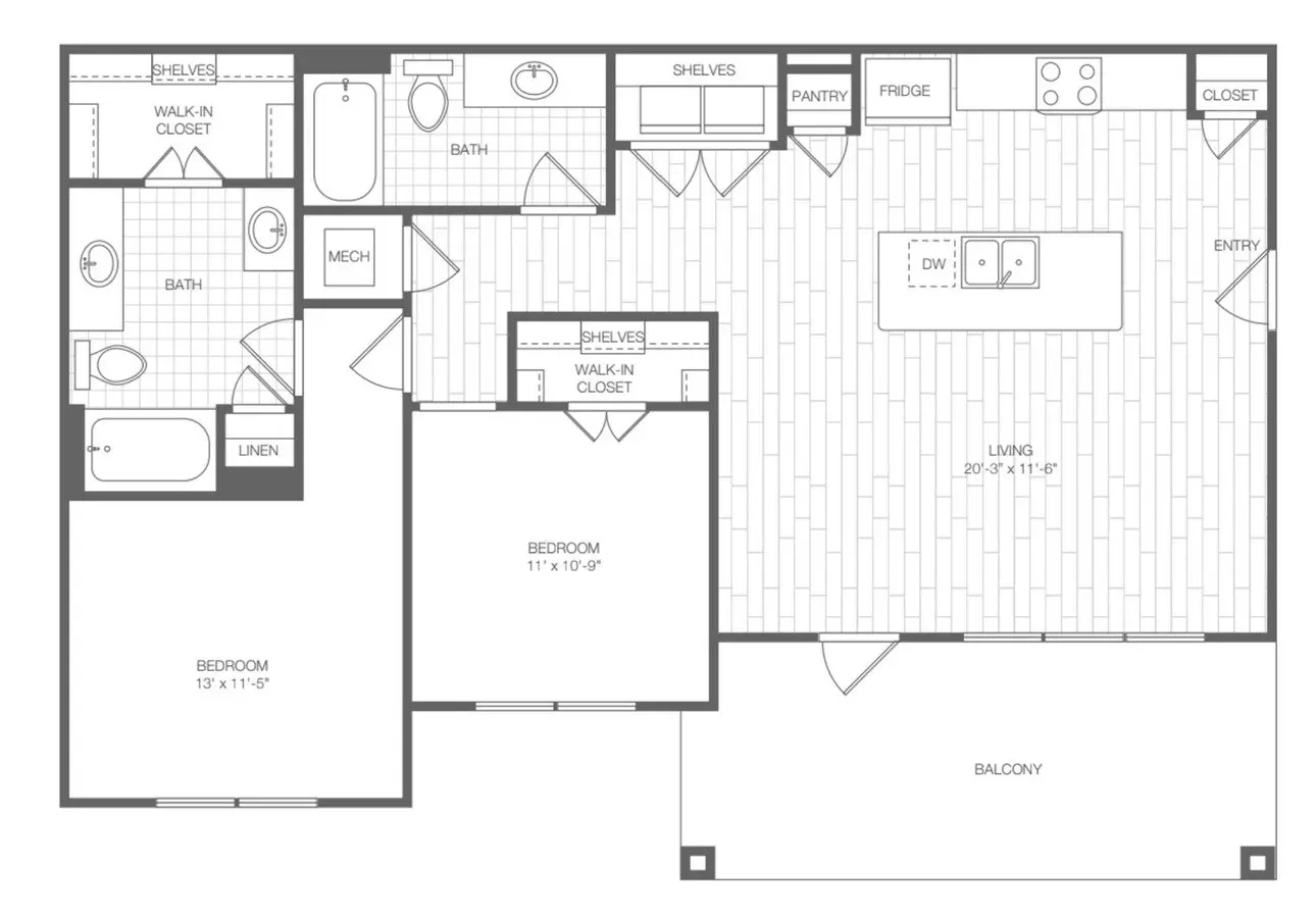 Unit 1103 1103 floor plan