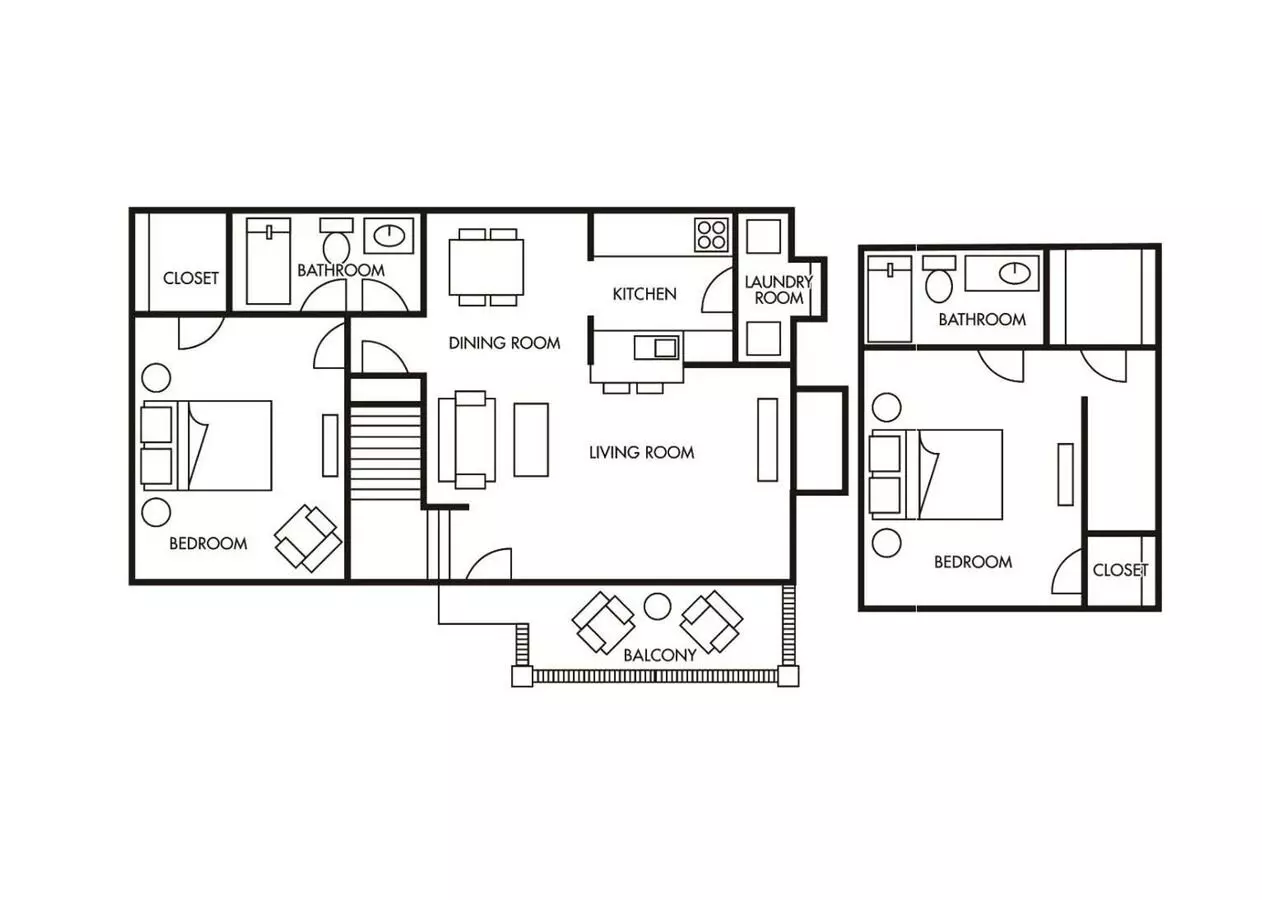 C-2X2 516 floor plan