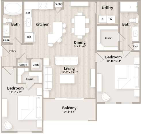 B2 7304 floor plan