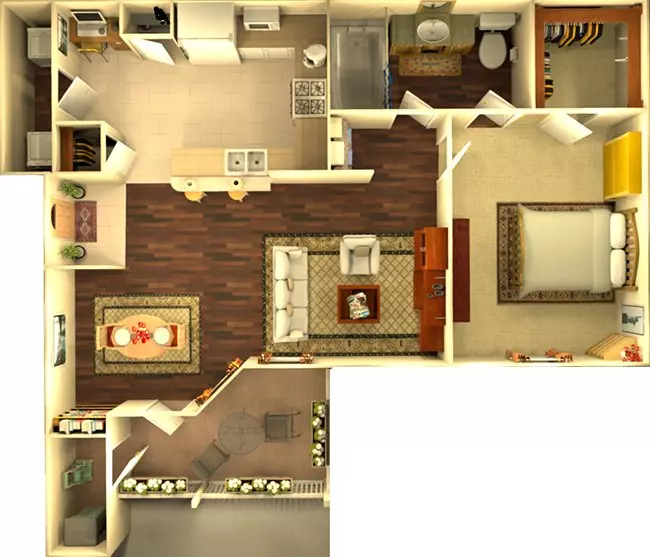 Unit 1734 1734 floor plan