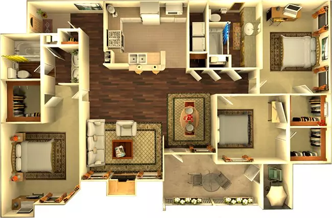 Unit 1621 1621 floor plan