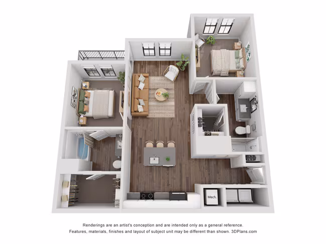 Unit 02201 floor plan