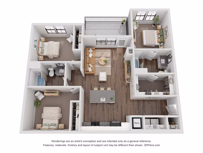 Unit 10101 floor plan