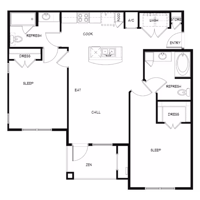 Unit 08301 floor plan