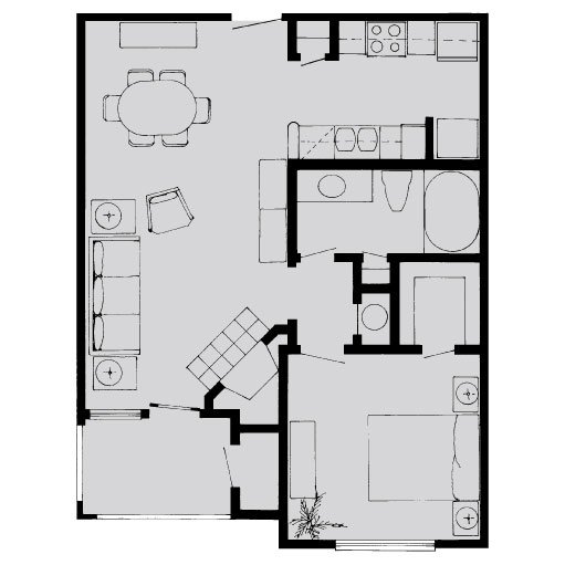 B 521 floor plan