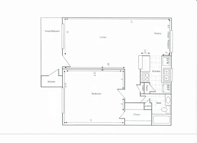 Unit 1304 floor plan