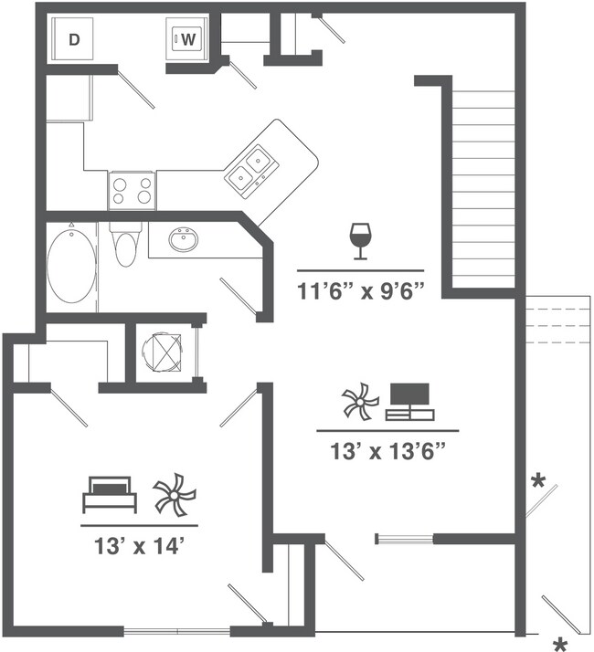 Unit 14108 floor plan