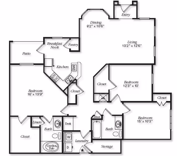 Unit 09106 floor plan