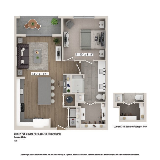 Unit 5210 floor plan