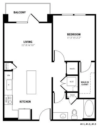 A1 3208 floor plan