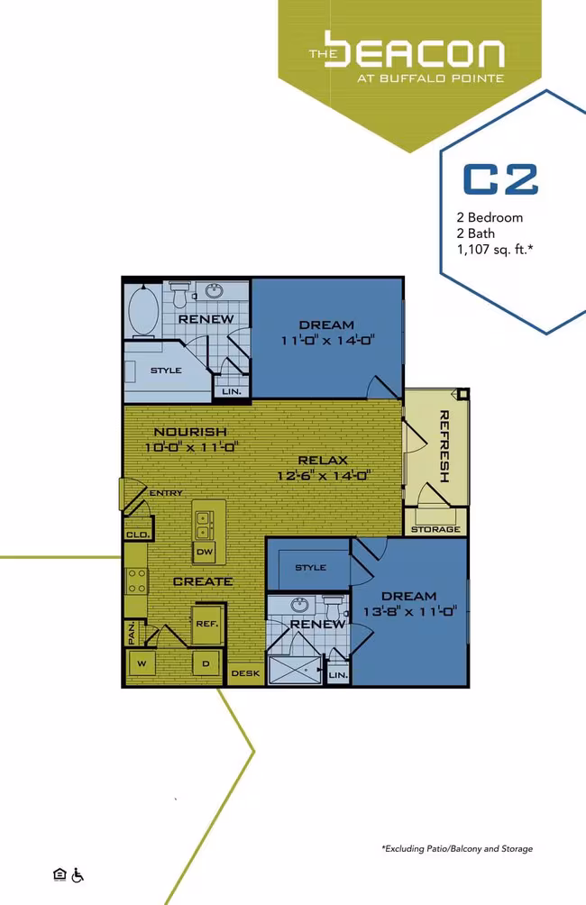 Unit 2315 floor plan