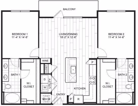 B1.1s 2504 floor plan