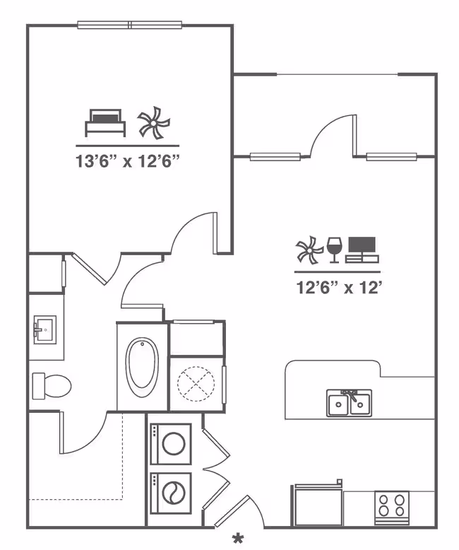 Unit 2108 floor plan