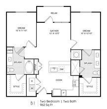2X2 2308 floor plan