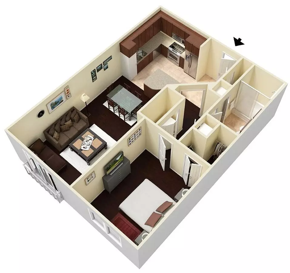 Inwood I Midrise 01-P329 floor plan