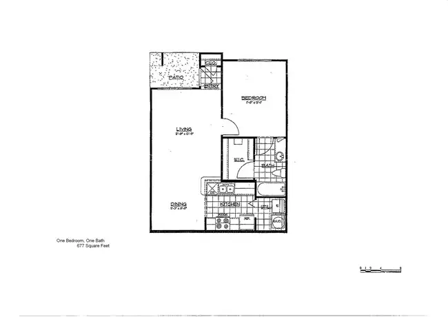 1 Bed • 1 Bath 312 floor plan