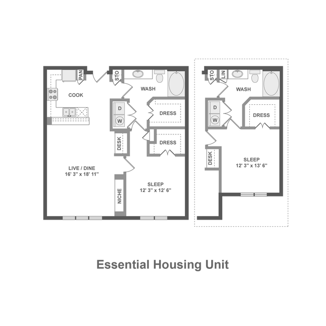 Unit 1-251 floor plan