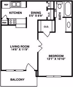 Unit 2614 floor plan