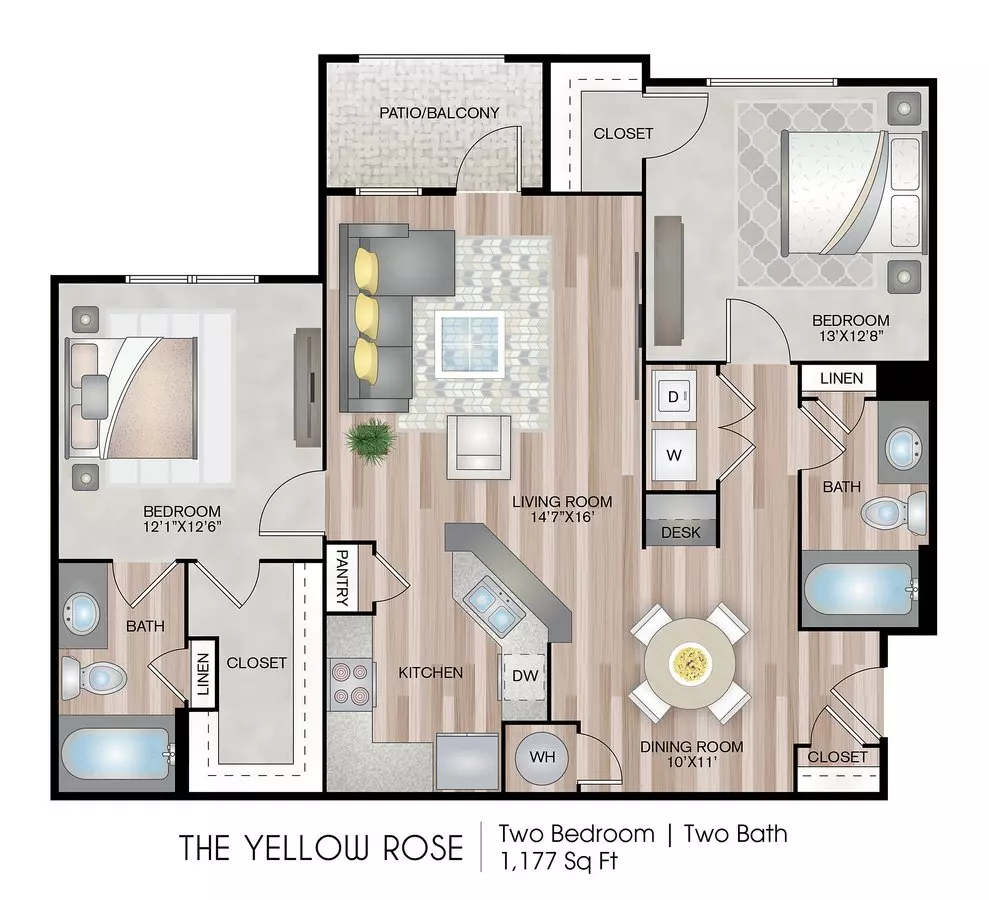 The Yellow Rose - Premium Upgrade floor plan